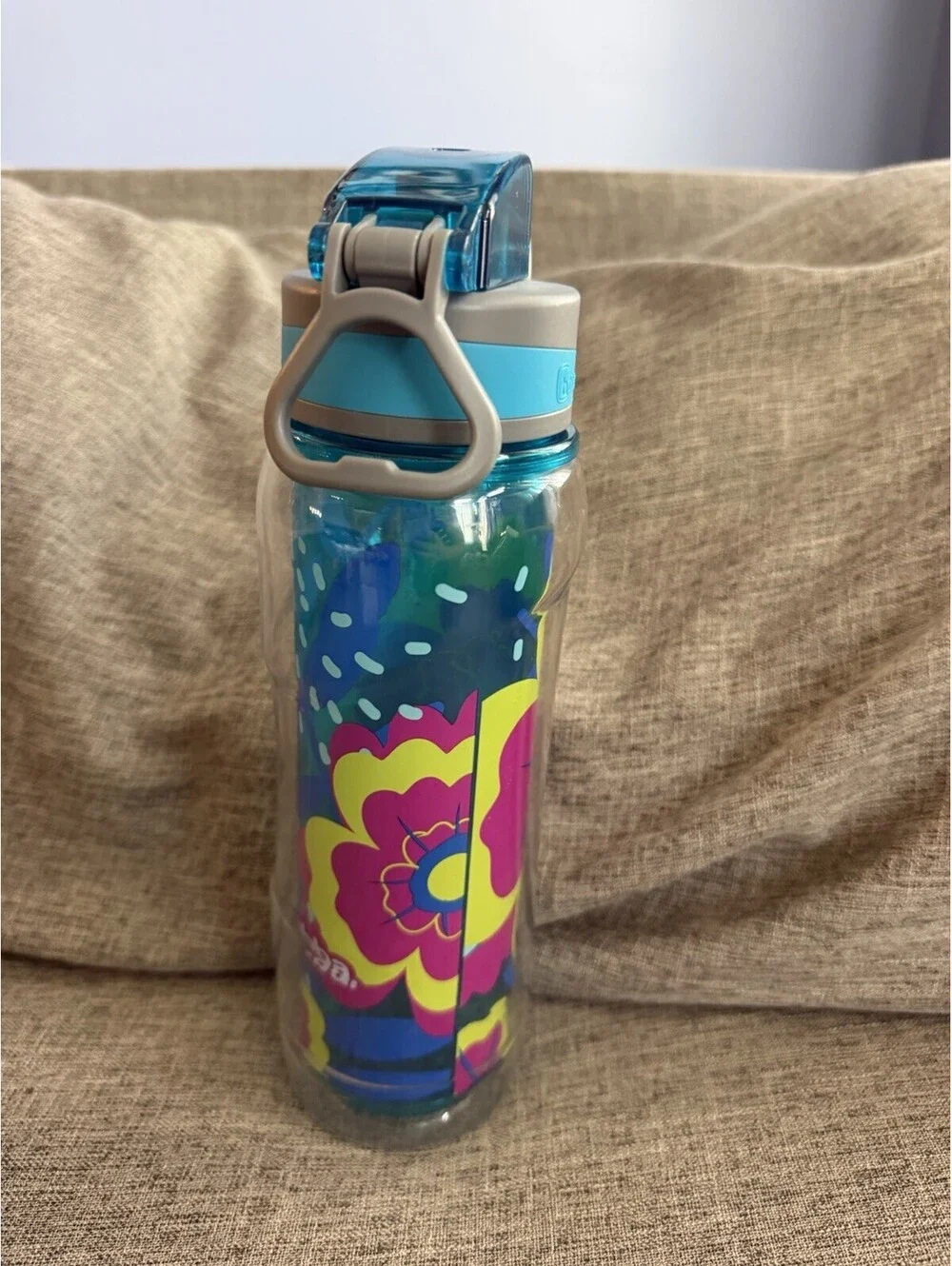 Bubba Flo Duo Insulated 24oz Plastic Water Bottle Flip To Lid Tropical Flower